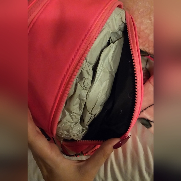 Neon Pink Kate Spade Backpack *large mini style* - Picture 7 of 8